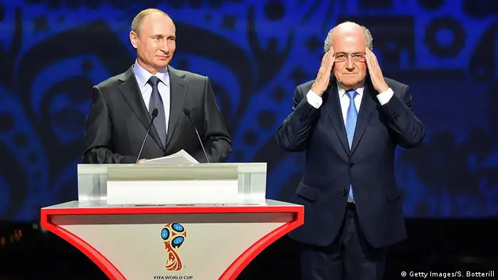 Russland Sepp Blatter und Wladimir Putin