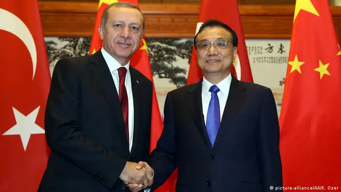 China Erdogan und Li Keqiang in Peking