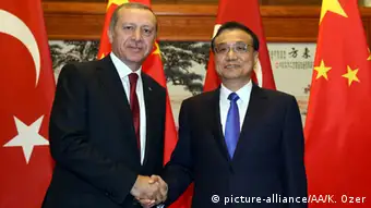 China Erdogan und Li Keqiang in Peking