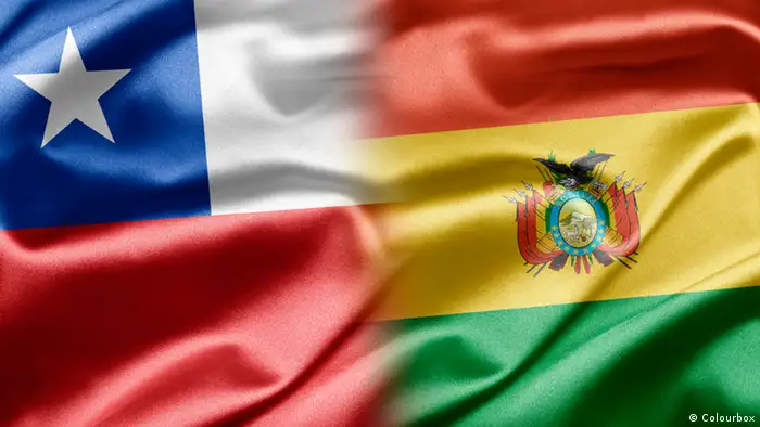 Symbolbild Chile Bolivien Flaggen (Colourbox)