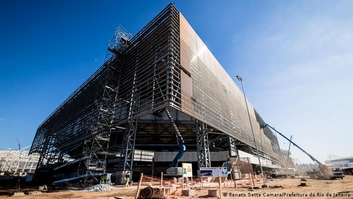 Die olympischen Sportstätten im Bau Rio 2016 Arena do Futuro