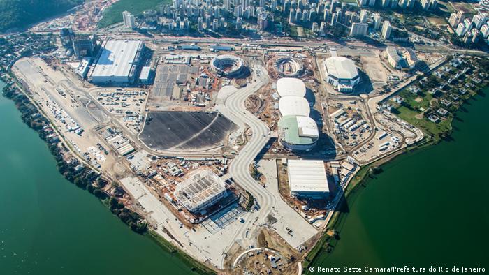 Die olympischen Sportstätten im Bau Rio 2016 Arena Parque Olimpico