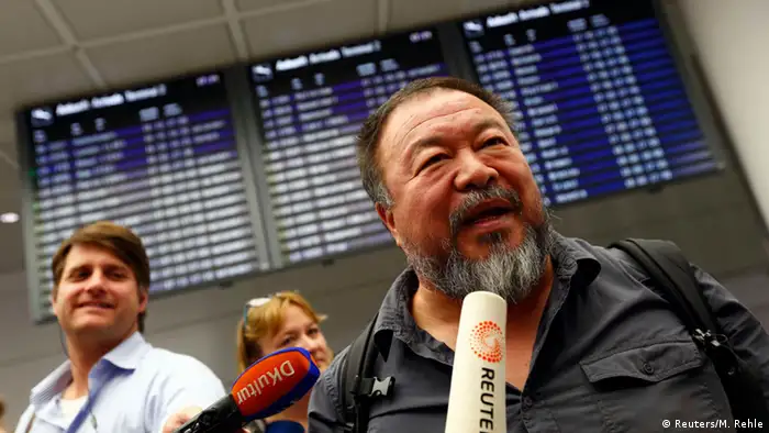 München Ankunft Ai Weiwei