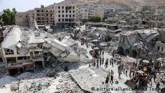 Syrien Ariha Absturz Kampfjet Trümmer