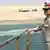 Präsident Abdel Fattah al-Sisi bei der Eröffnung des erweiterten Suezkanals (Foto: Reuters)