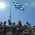 Флаг Греции на Акрополе