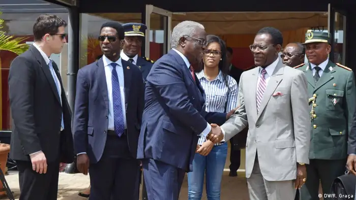 Äquatorial-Guinea Manuel Pinto da Costa und Teodoro Obiang Nguema Mbasogo