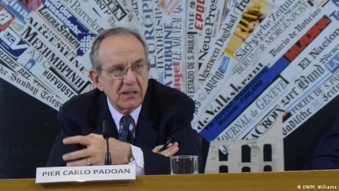 Süd-Italien Wirtschaftskrise Wirtschaftsminister Carlo Padoan