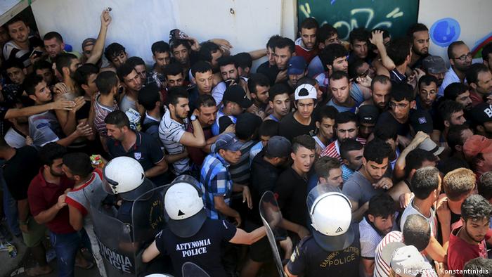 Беженцы на острове Кос