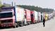 Trucks waiting to cross the Turkish-Iranian border at Bazargan Trucks waiting to cross the Turkish-Iranian border at Bazargan