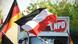 Berlin NPD Demonstration Fahne Flagge Symbolbild Berlin NPD Demonstration Fahne Flagge Symbolbild