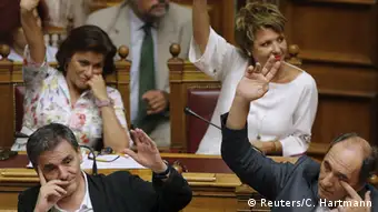 Griechenland Beratung Hilfspaket Parlament Finanzminister Euclid Tsakalotos Abstimmung