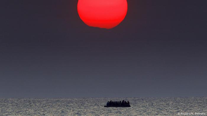 Migration in der Dunkelheit Insel Kos syrische Flüchtlinge