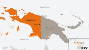 Karte Indonesien Papua Jayapura Oksibil Englisch