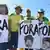 Reciente protesta callejera contra la administración de Rousseff.