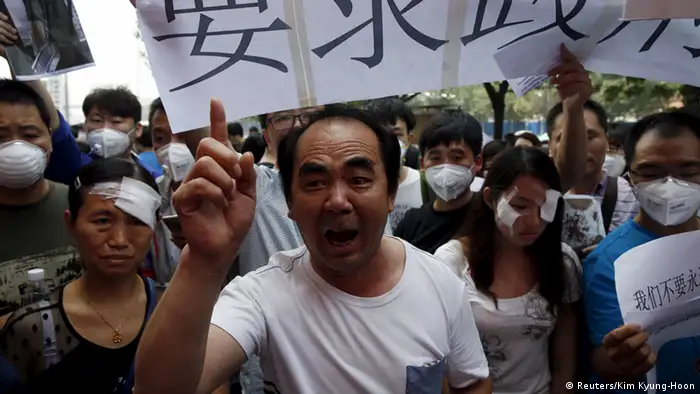 China Proteste in Tianjin