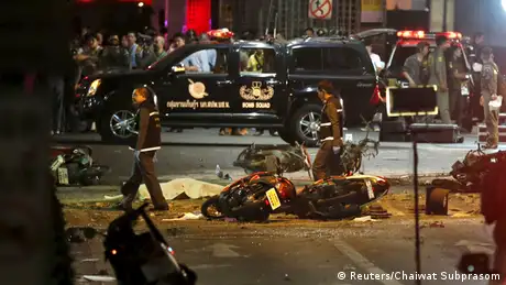 Explosion Bangkok Thailand Bombe Motorrad 