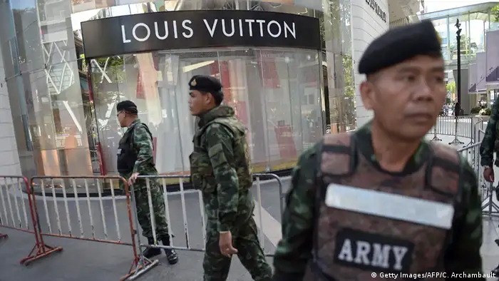 Thailand Anschlag in Bangkok Soldaten Sicherheitsmaßnahmen