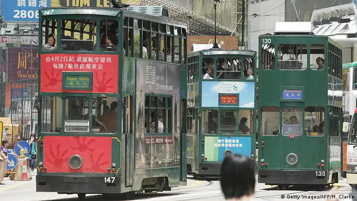 Hongkong Tram Straßenbahn