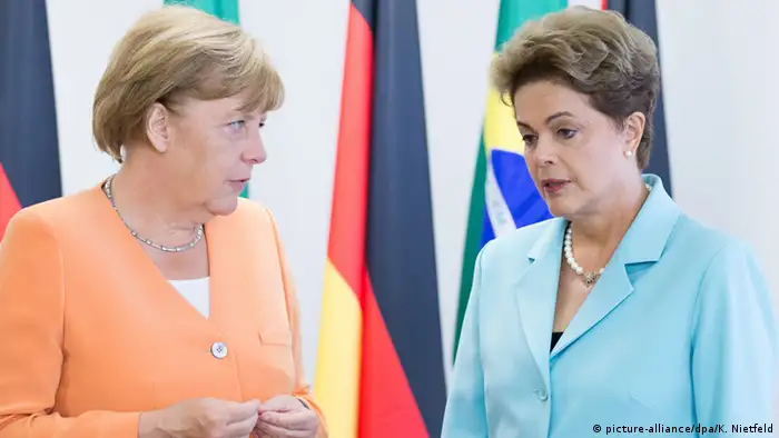 Brasilien Angela Merkel und Dilma Rousseff in Brasilia