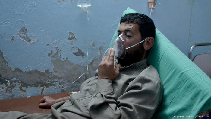 Symbolbilod Syrien Chlorgas Opfer (picture alliance/AA/F. Taki)
