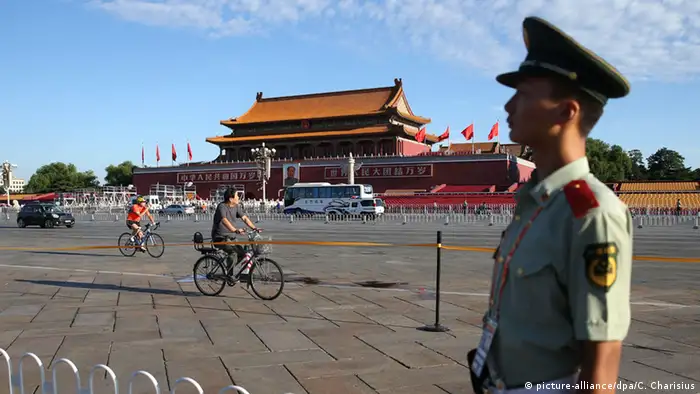 China Militärparade Ende 2. Weltkrieg in Peking Tian'anmen Square