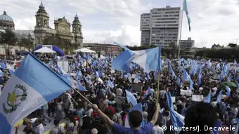 Guatemala Protest gegen Präsident Otto Perez Molina