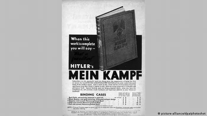 Buch Mein Kampf Adolf Hitler Werbung Englisch 