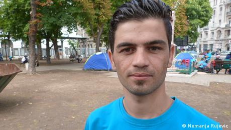 Ahmad aus Irak Flüchtling Belgrad Serbien