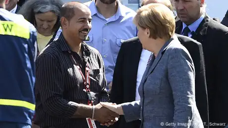 Heidenau - Bundeskanzlerin Angela Merkel