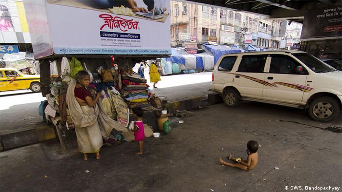 Indien Obdachlose in Kolkata
