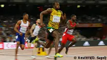 China Leichtathletik-WM 2015 Peking 200-Meter-Finale Sprinter Usain Bolt