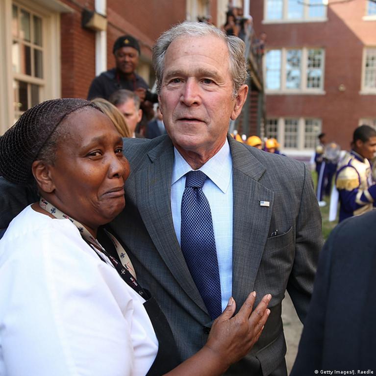 Bush mocked as he returns to New Orleans