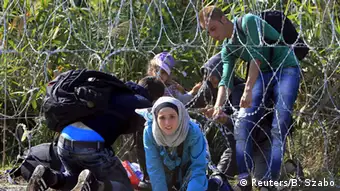 Bildergalerie Flüchtlinge an der serbisch-ungarischen Grenze