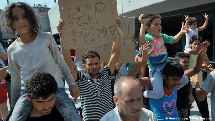 Ungarn Flüchtlinge am Bahnhof in Budapest