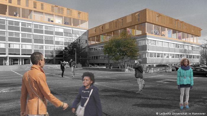 Willkommens-Architektur für Flüchtlinge: Wohnidee Darauf Bauen - Für Auf Miteinander