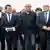 Frankreich Manuel Valls in Calais mit Timmermans und Avramopoulos NEU