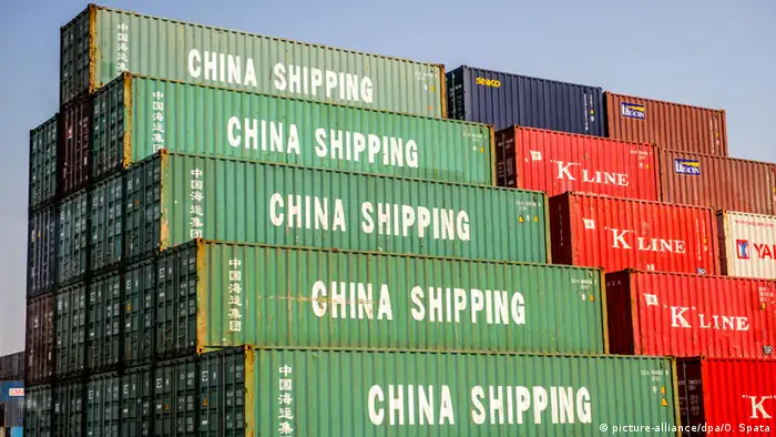 China Symbolbild Einbruch Wirtschaft Export Börse