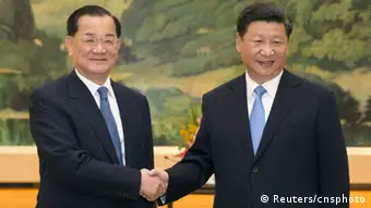 China Lien Chan und Xi Jinping Treffen in Peking