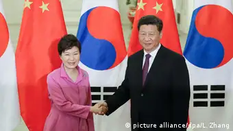 Südkorea China Park Geun-hye und Xi Jinping