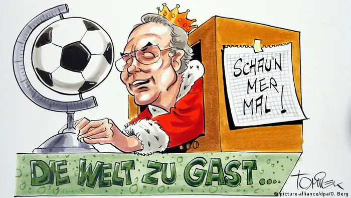 Bildergalerie Franz Beckenbauer 70. Geburtstag - Karikatur 