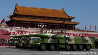 China Militärparade in Peking 70. Jahrestag Ende 2. Weltkrieg
