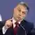 Hungary's Prime Minister Viktor Orban speaking at a conference