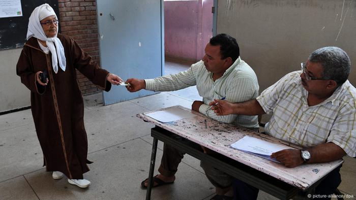 Marokko Wahlen Wahllokal in Rabat