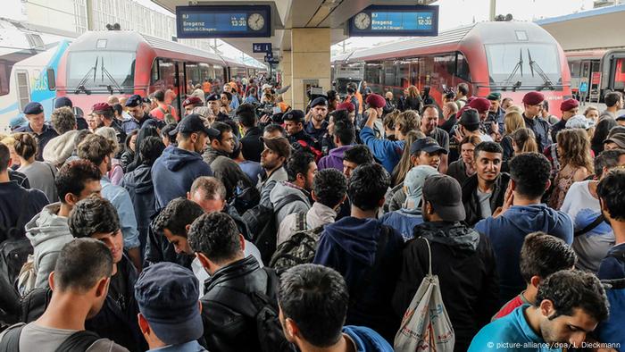 Deutschland Flüchtlinge Bahnhof München