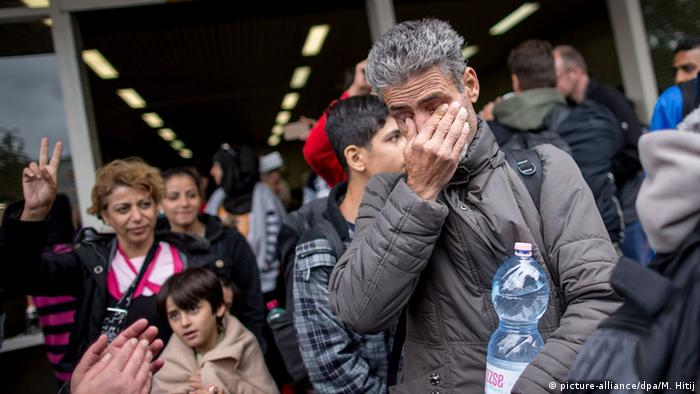 Прибытие беженцев в Дортмунд