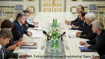 Ukraine, Kiew: Treffen Lagarde und Poroschenko (Foto: REUTERS/Mikhail Palinchak/Ukrainian Presidential Press Service/Handout via Reuters)