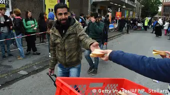 Deutschland Ankunft von Flüchtlingen in München