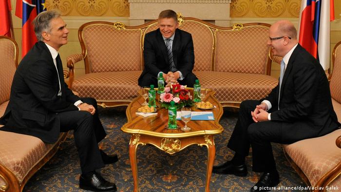 Bohuslav Sobotka Robert Fico Werner Faymann Bratislava