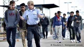 Dänemark Flüchtlinge in Rödby